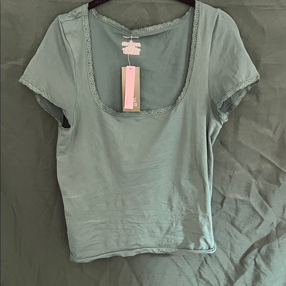 Wild Fable Teal Short Sleeve Top